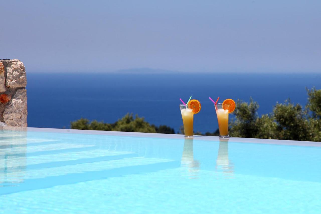 Tsakmakis Villas Luxury- Panoramic Sea View - Lefkada Tsoukaladhes Exterior photo