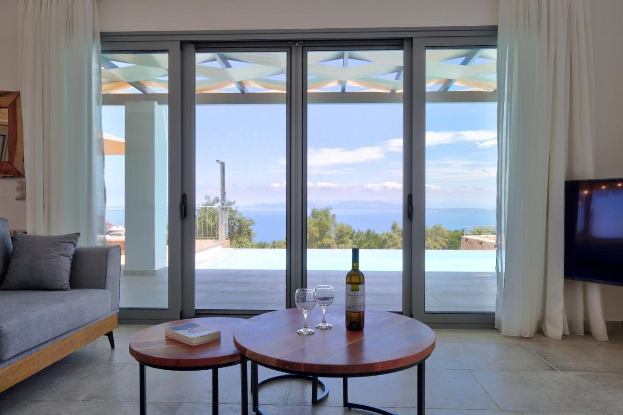 Tsakmakis Villas Luxury- Panoramic Sea View - Lefkada Tsoukaladhes Exterior photo