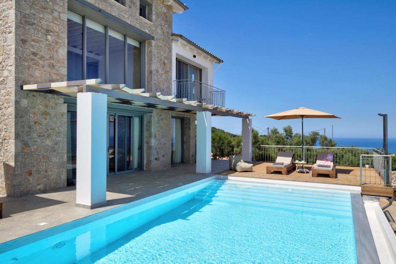 Tsakmakis Villas Luxury- Panoramic Sea View - Lefkada Tsoukaladhes Exterior photo