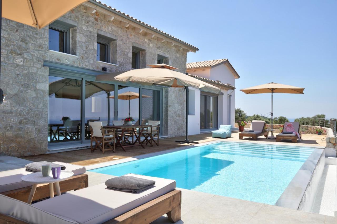 Tsakmakis Villas Luxury- Panoramic Sea View - Lefkada Tsoukaladhes Exterior photo