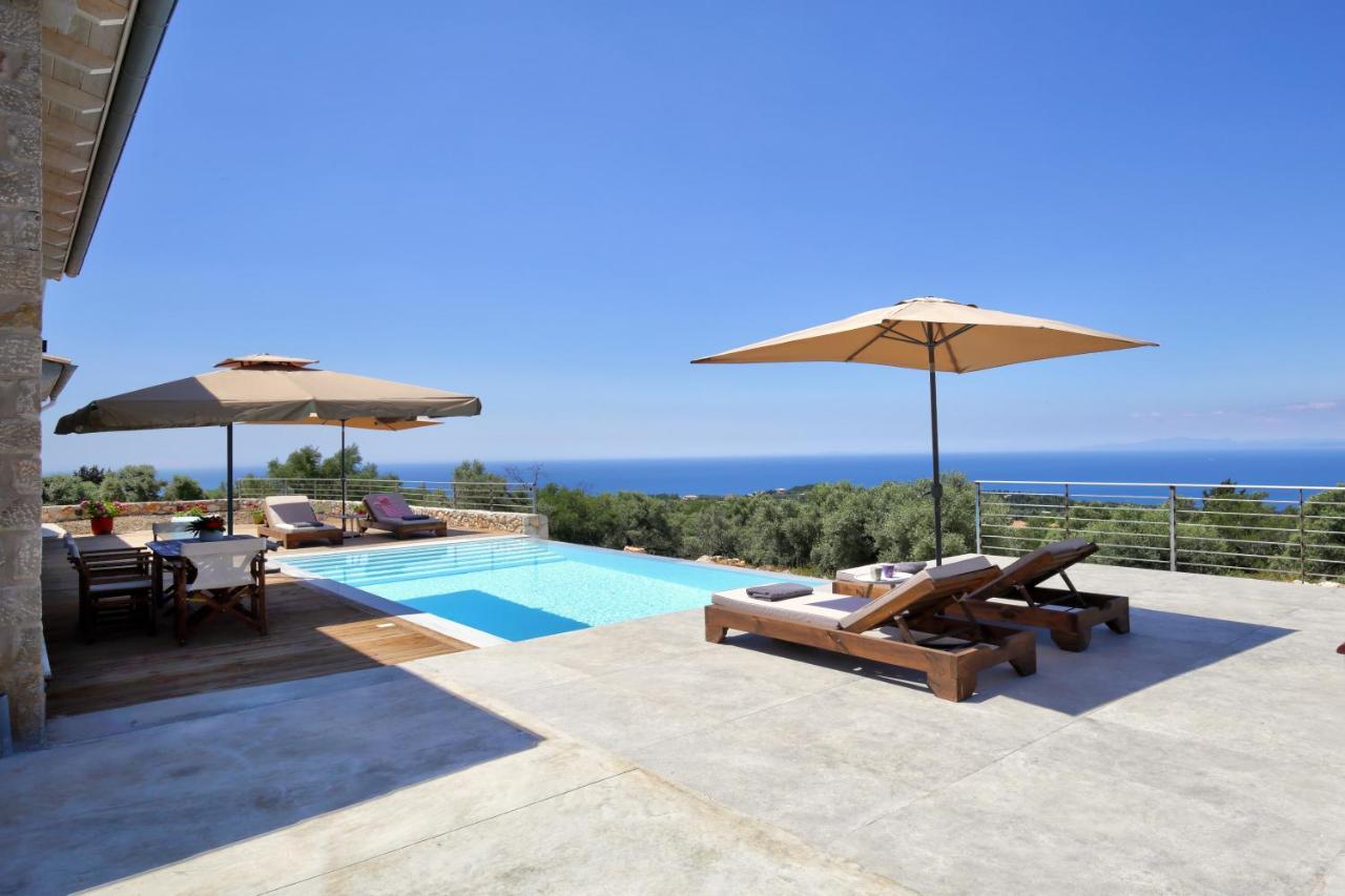 Tsakmakis Villas Luxury- Panoramic Sea View - Lefkada Tsoukaladhes Exterior photo