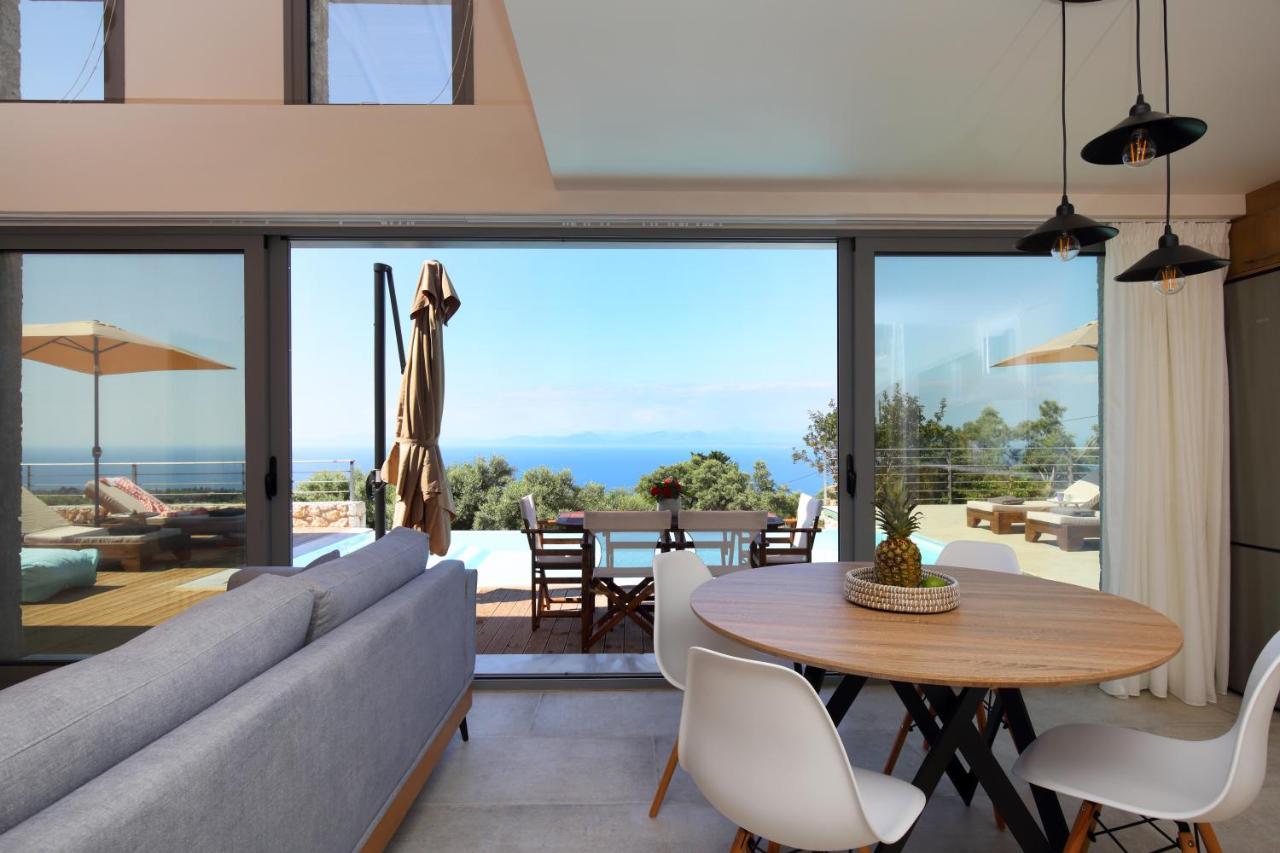 Tsakmakis Villas Luxury- Panoramic Sea View - Lefkada Tsoukaladhes Exterior photo