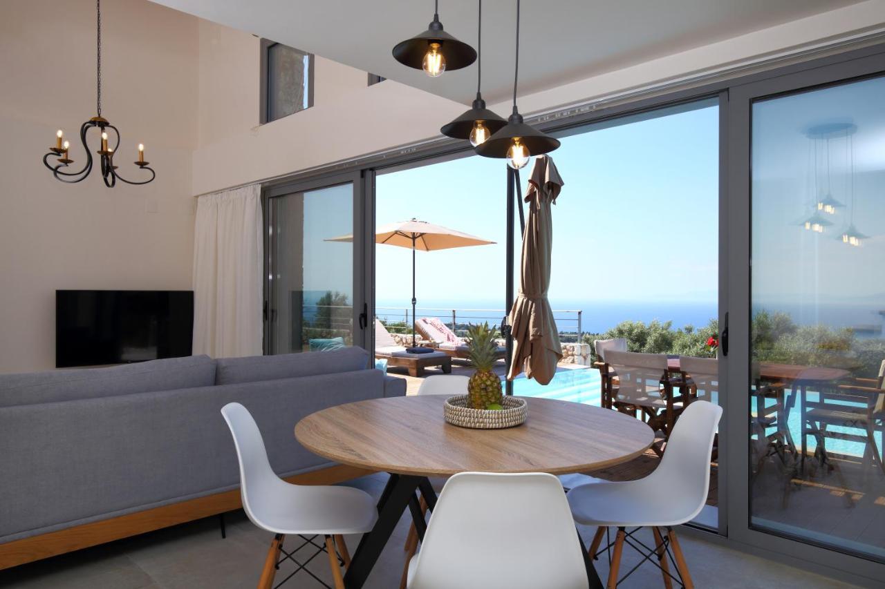 Tsakmakis Villas Luxury- Panoramic Sea View - Lefkada Tsoukaladhes Exterior photo
