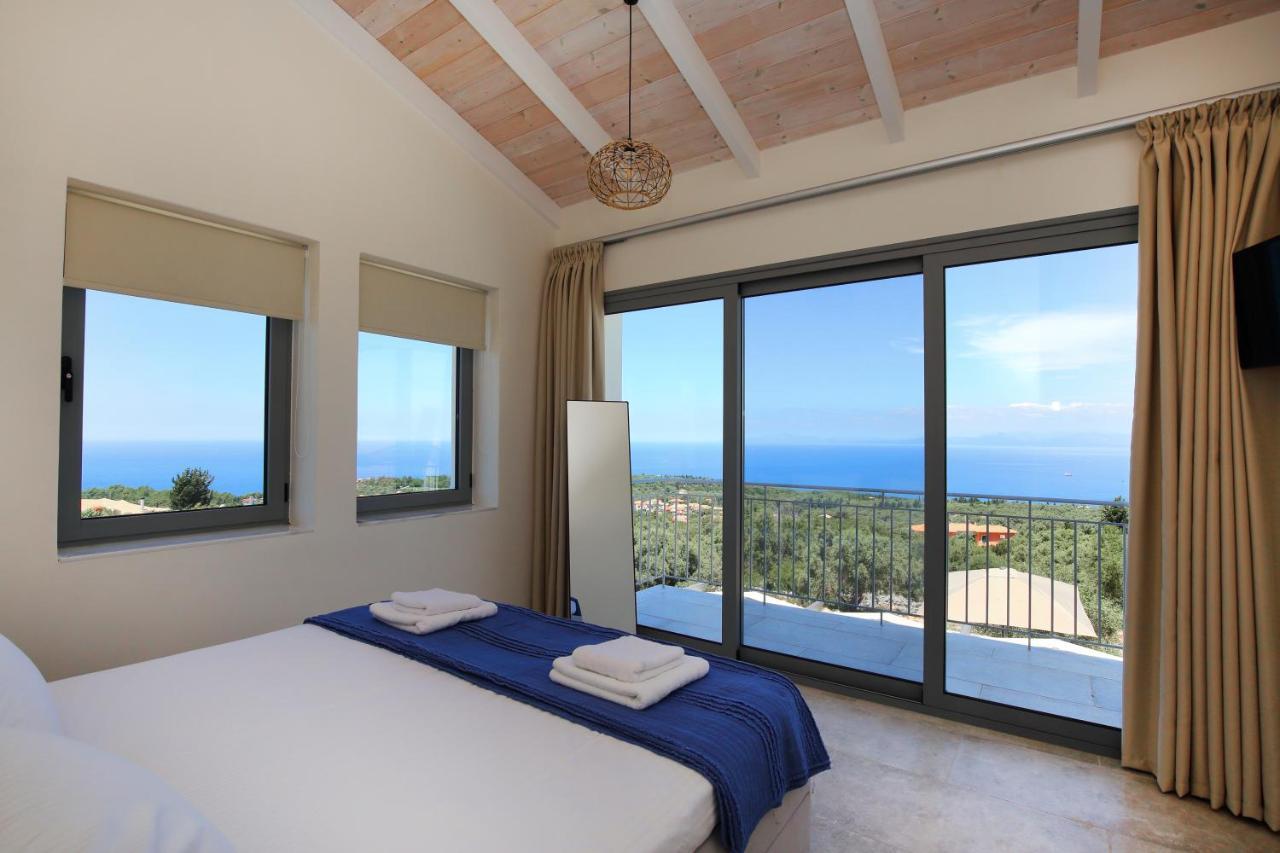 Tsakmakis Villas Luxury- Panoramic Sea View - Lefkada Tsoukaladhes Exterior photo