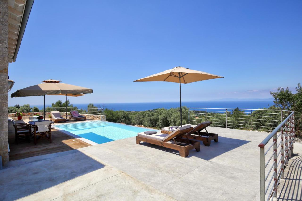 Tsakmakis Villas Luxury- Panoramic Sea View - Lefkada Tsoukaladhes Exterior photo