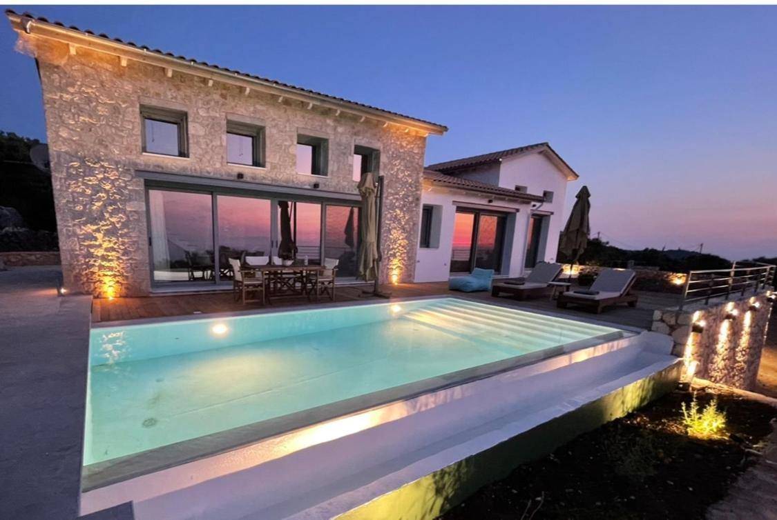 Tsakmakis Villas Luxury- Panoramic Sea View - Lefkada Tsoukaladhes Exterior photo
