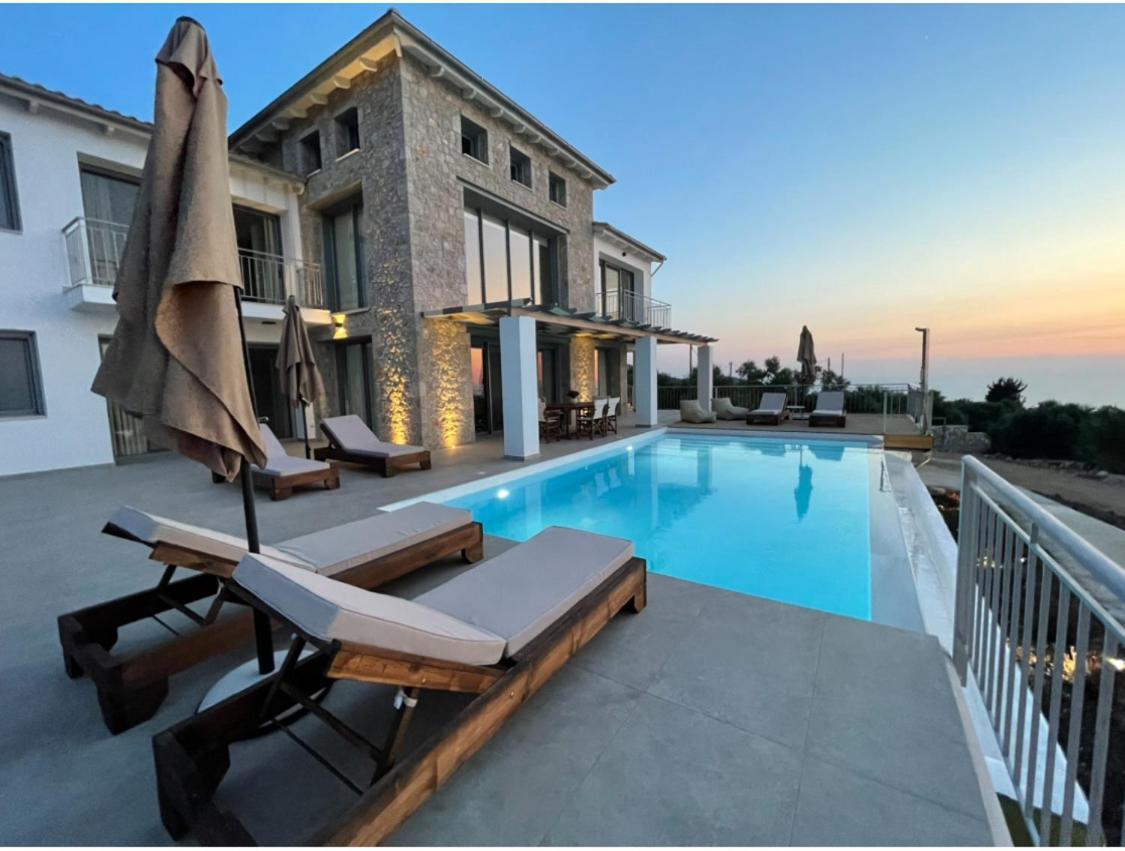 Tsakmakis Villas Luxury- Panoramic Sea View - Lefkada Tsoukaladhes Exterior photo